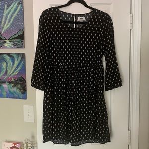 Old Navy Paisley Design Black Dress Size XS